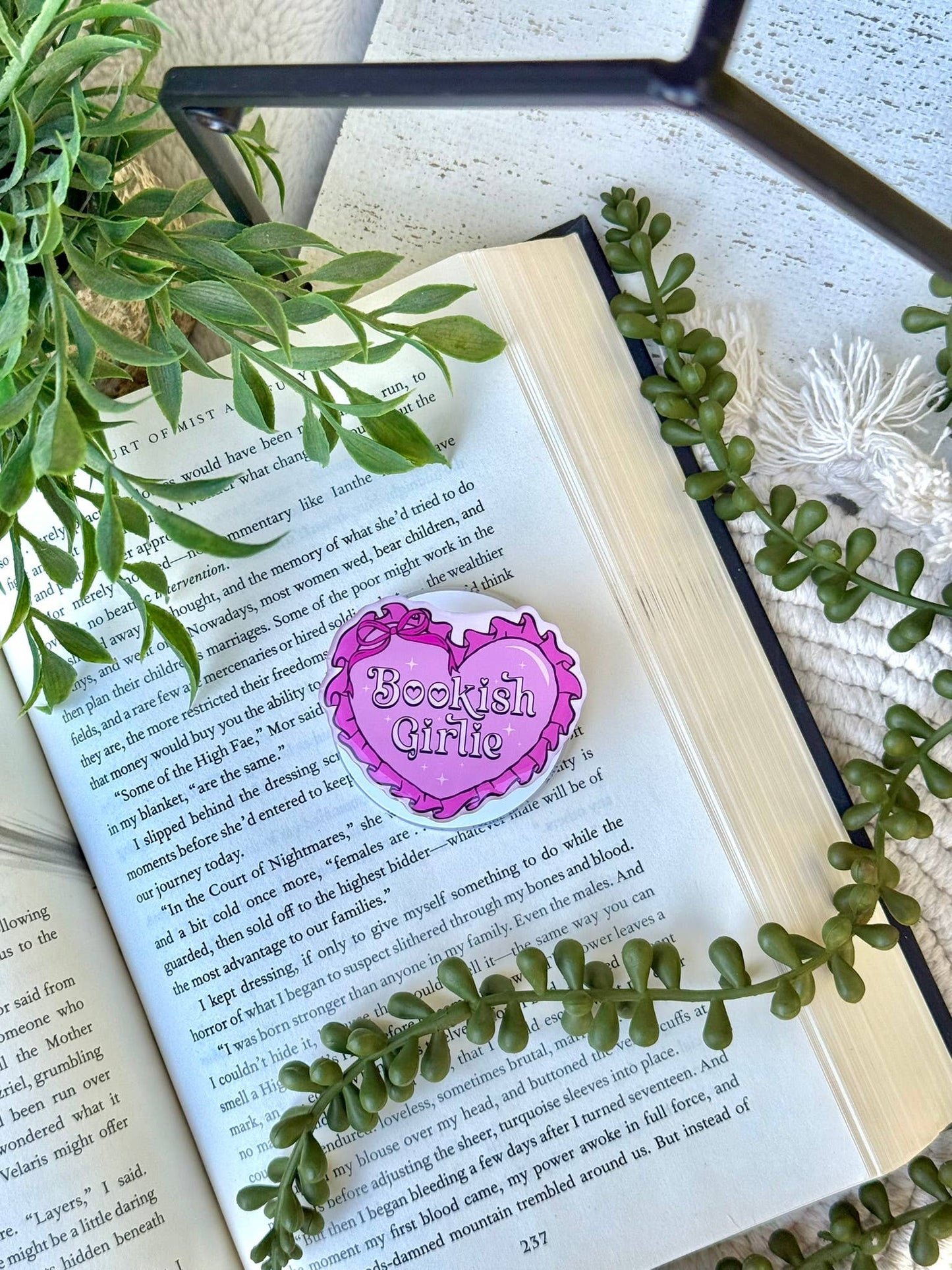 Bookish Reading Kindle Grip - Bookish Kindle Phone Grip -