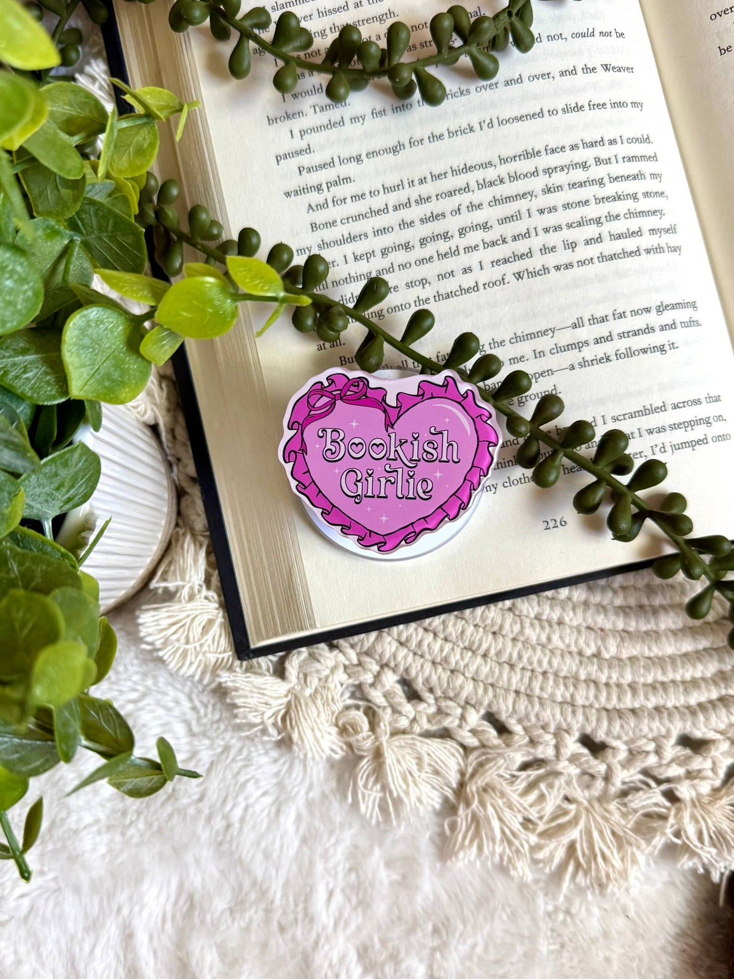 Bookish Reading Kindle Grip - Bookish Kindle Phone Grip -
