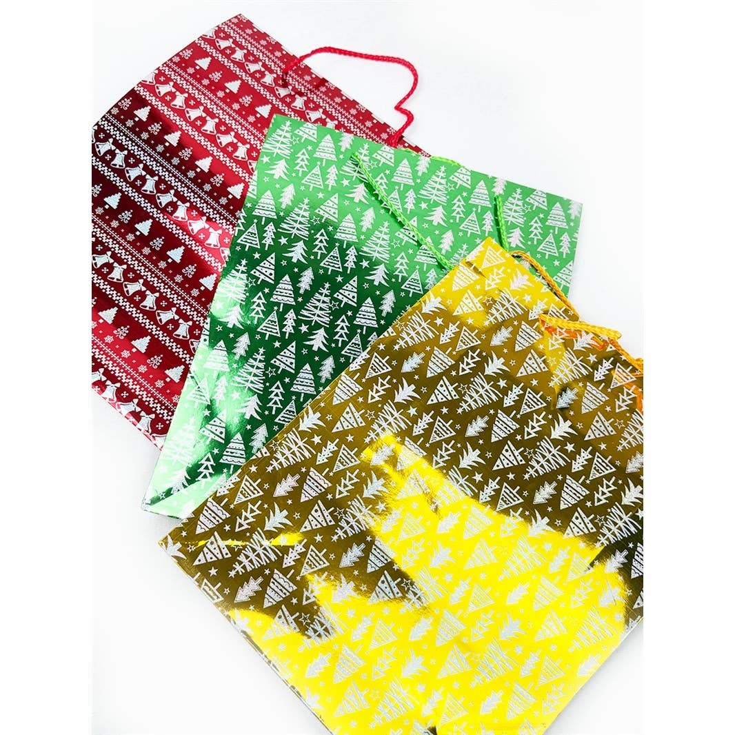Fancy Holographic Christmas Gift Bag