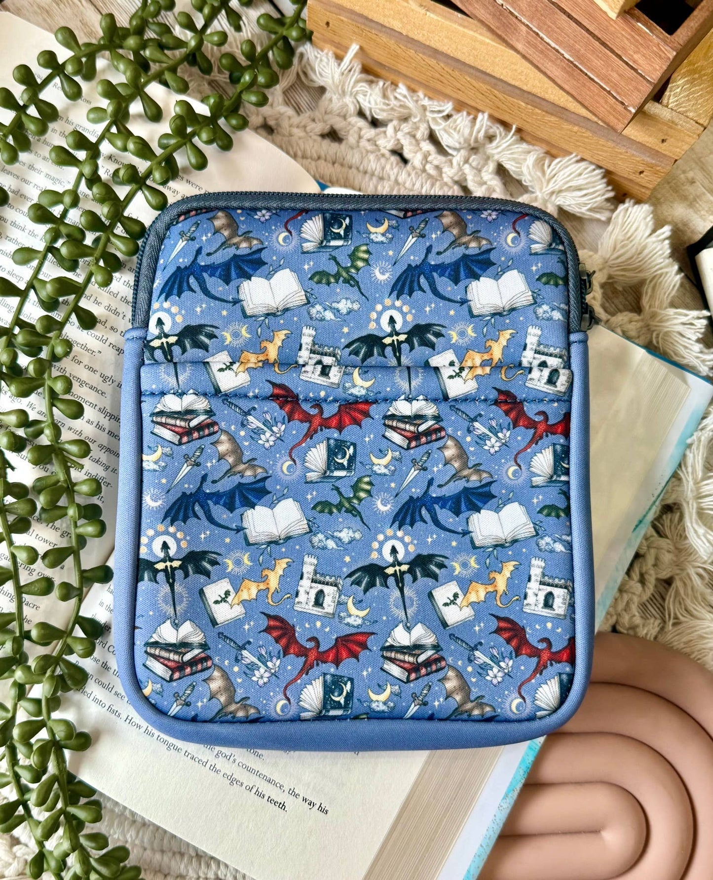 Dragon Kindle Sleeve Multi-Colored | Kindle Sleeve | Kindle Storage