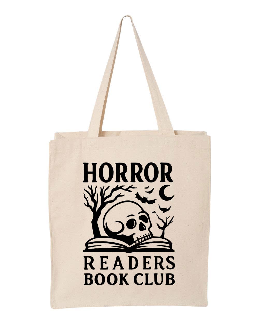 Horror Readers Book Club Canvas Tote Bag