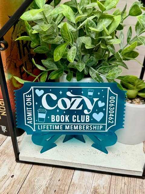 Bookish Shelf Sitter and Decor with Reading Tickets #28 (Copy)