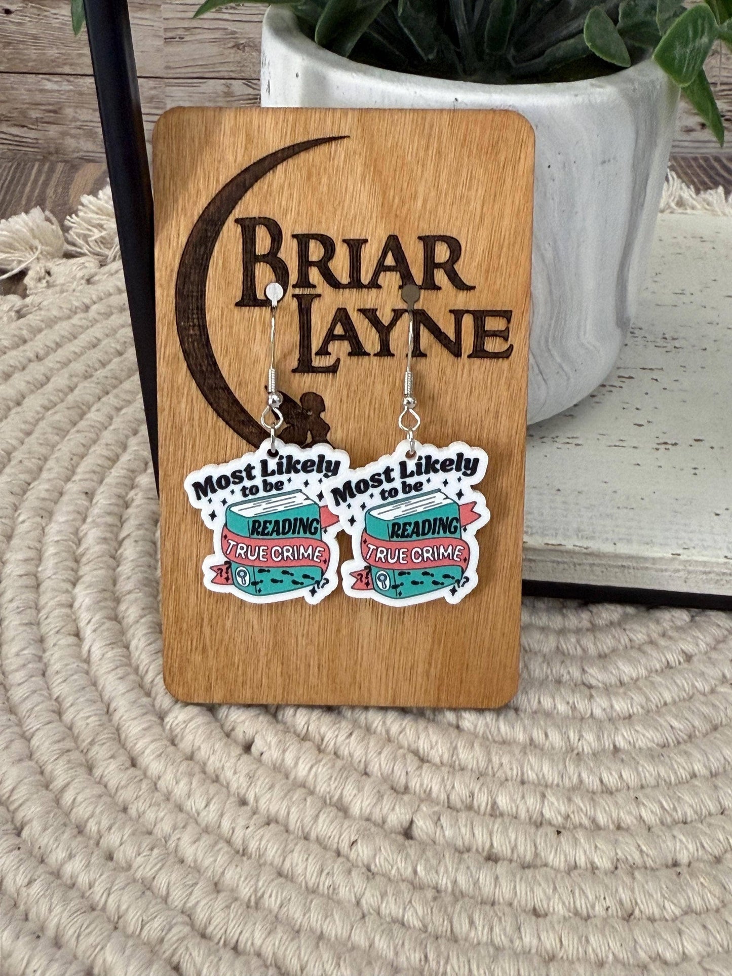 True Crime & Mystery Book Club Earrings #7