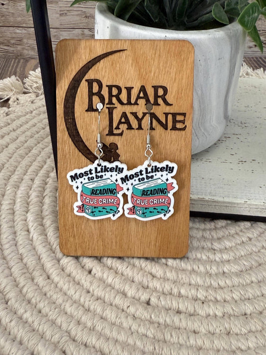 True Crime & Mystery Book Club Earrings #7