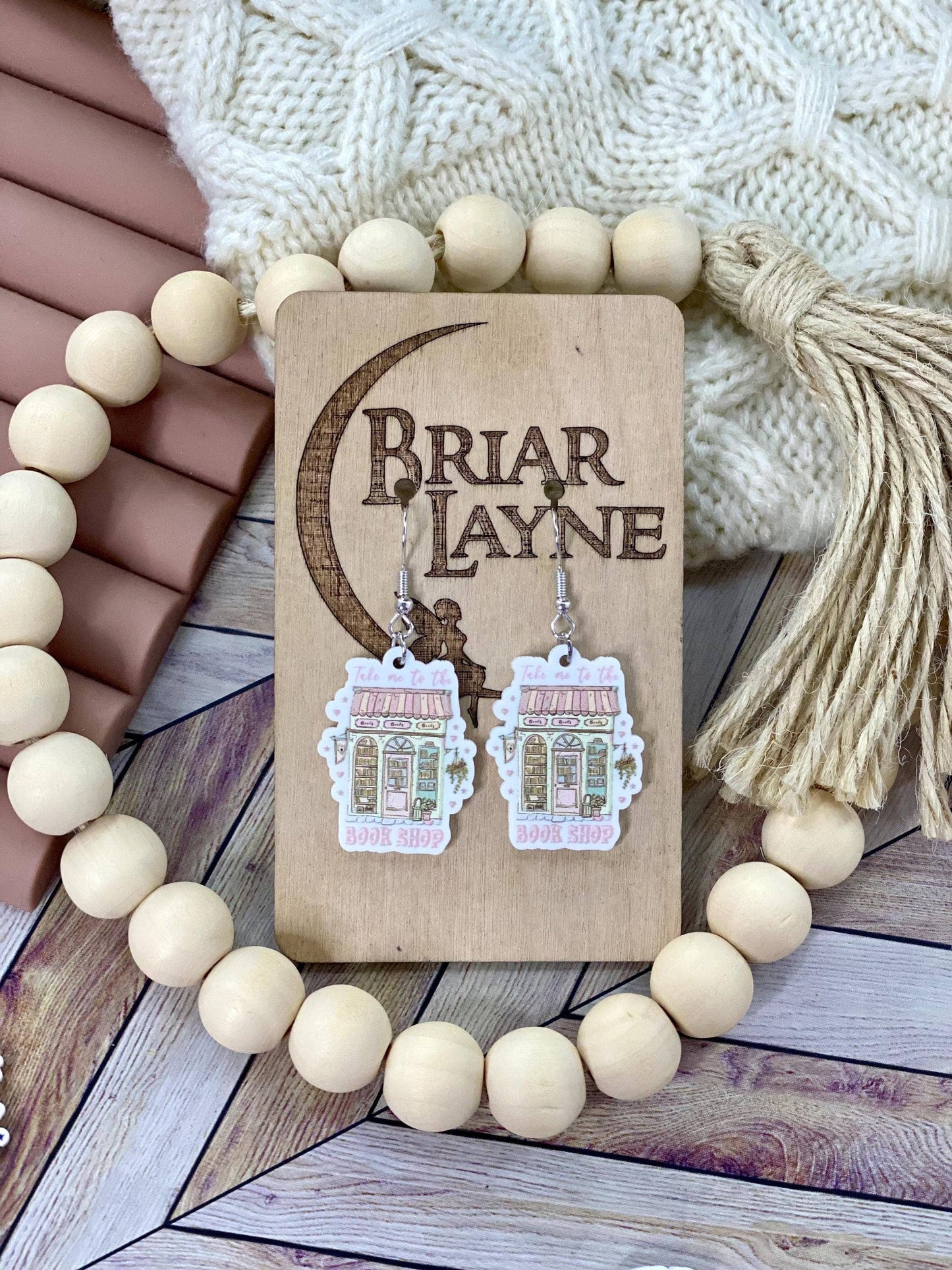 Bookstore Book Lovers Reader Library Earrings