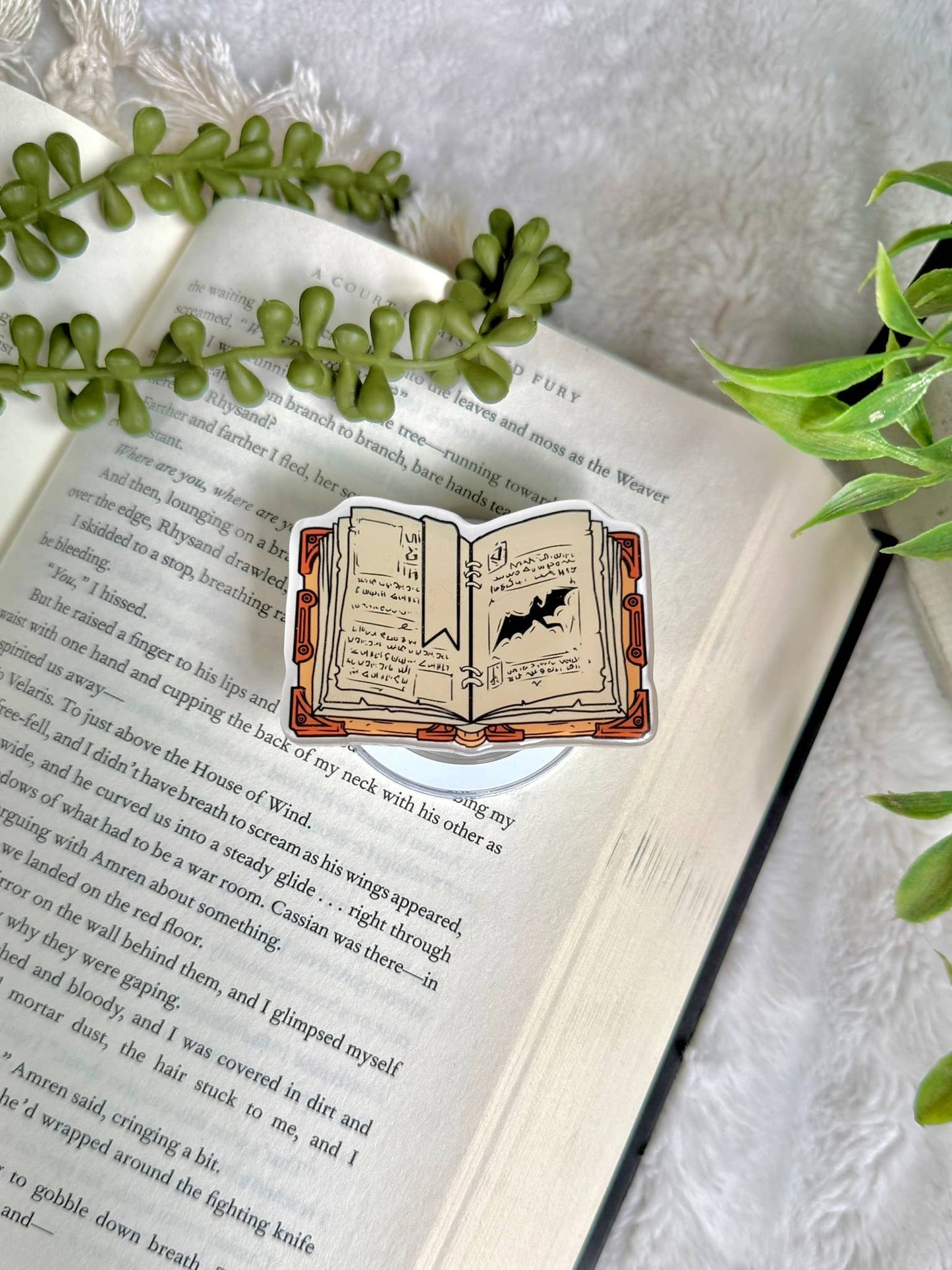 Fantasy Kindle Grip - Fantasy Phone Grip _ Romantasy Grip