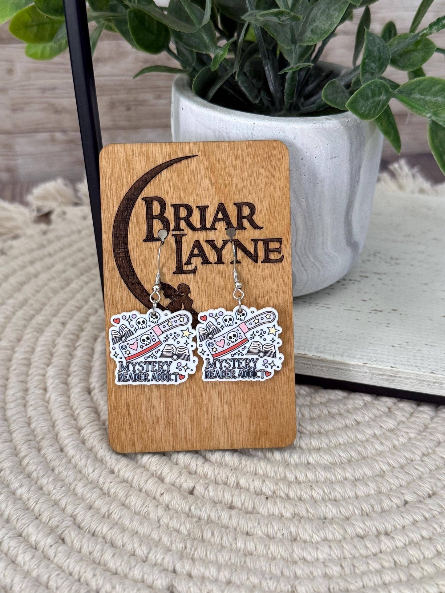 True Crime & Mystery Book Club Earrings #3