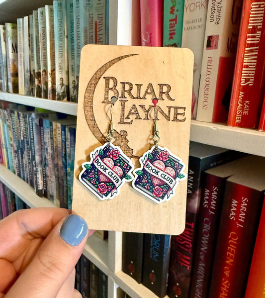 Book Club Booktrovert Bookoholic Reading Earrings