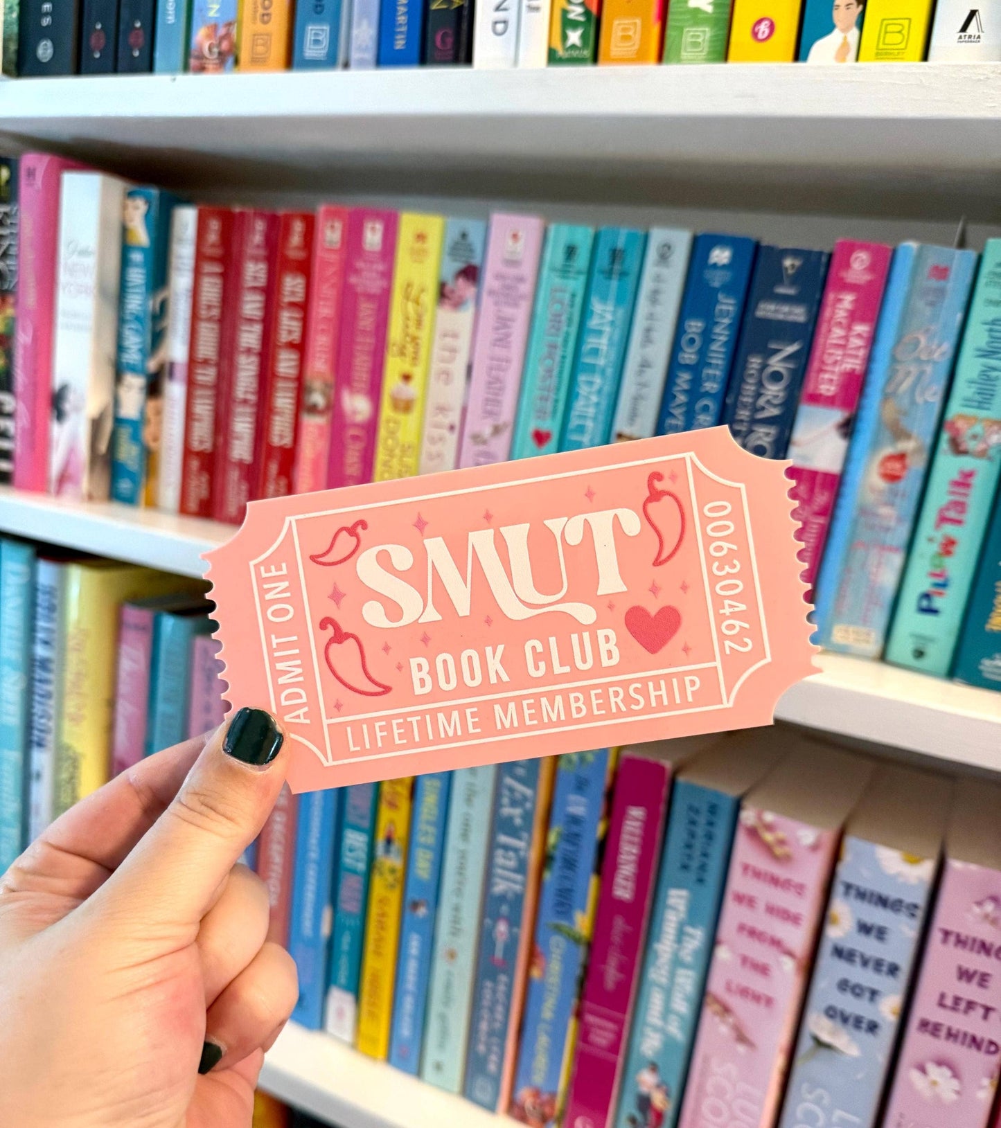 Bookish Shelf Sitter and Decor with Reading Tickets