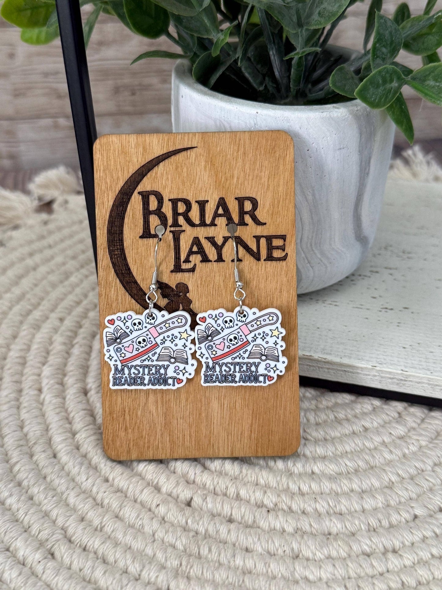 True Crime & Mystery Book Club Earrings #3
