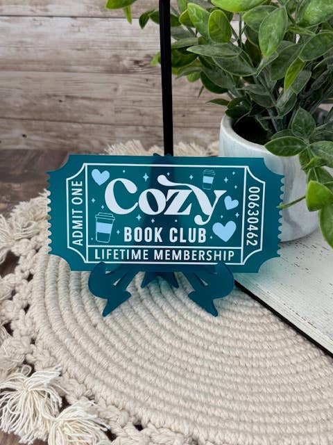 Bookish Shelf Sitter and Decor with Reading Tickets #28 (Copy)