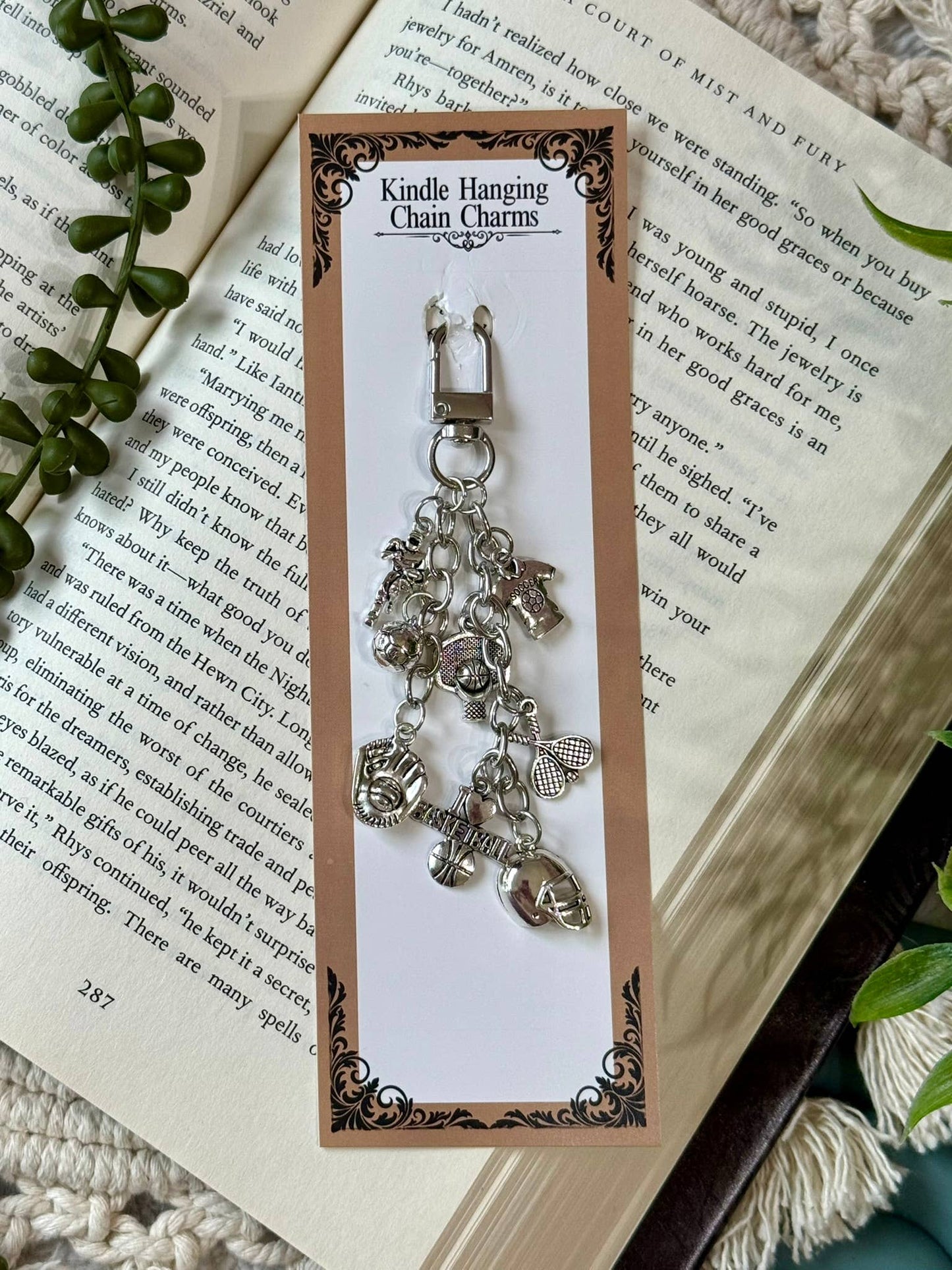 Sports Kindle Charm - Sports Phone Charm