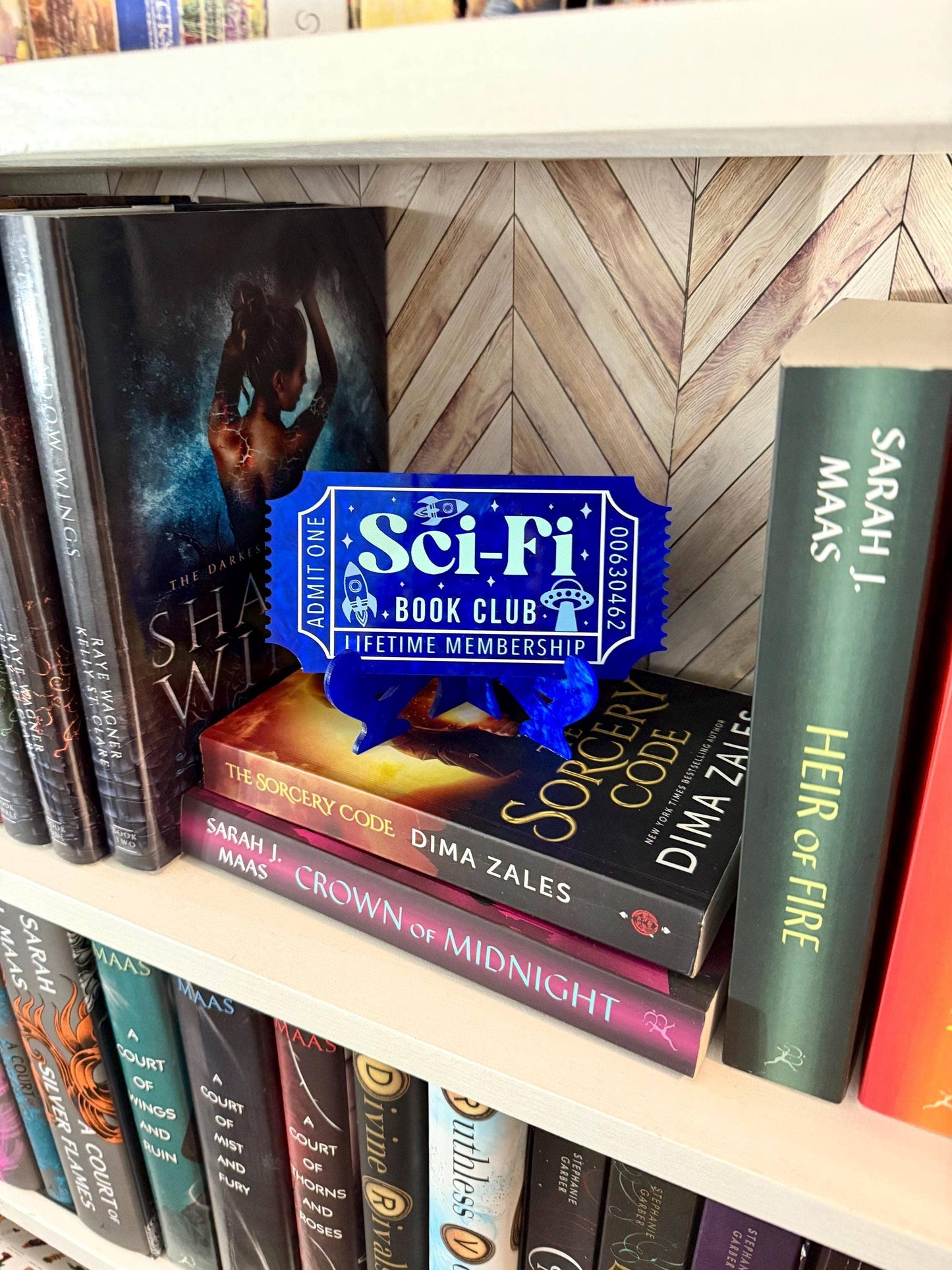 Sci Fi Bookish Shelf Sitter and Bookshelf Decor Ticket