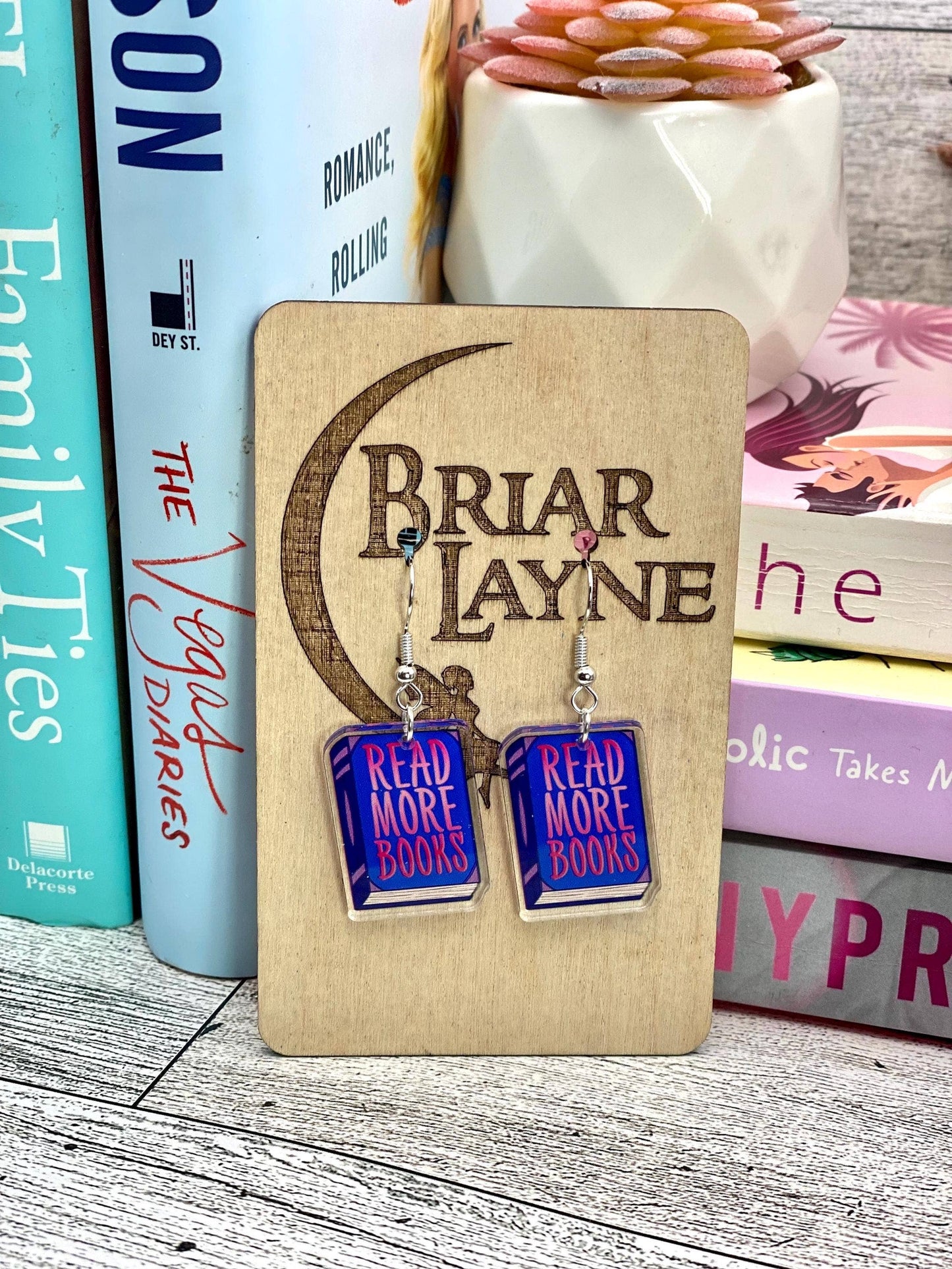Read More Books Earrings for Book Lovers
