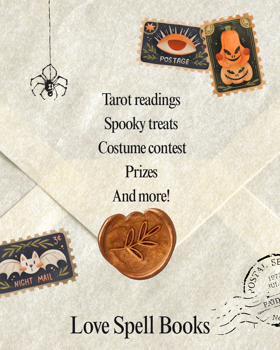 Love Spell Books Halloween Party