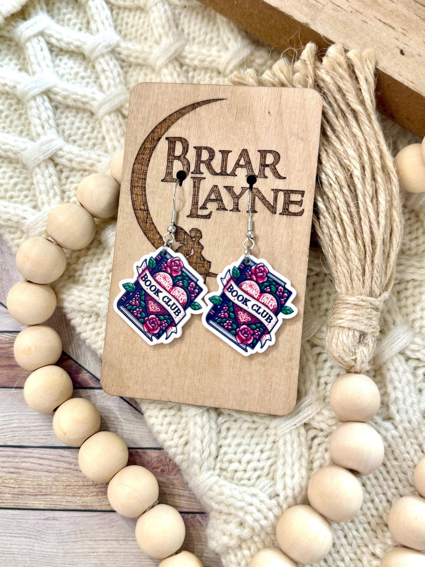 Book Club Booktrovert Bookoholic Reading Earrings