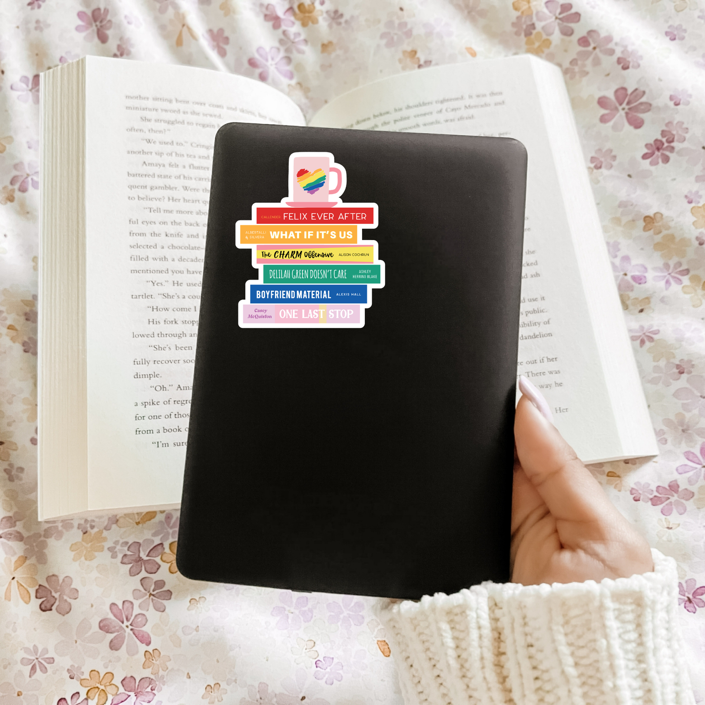 LGBTQ Queer Book Stack Sticker