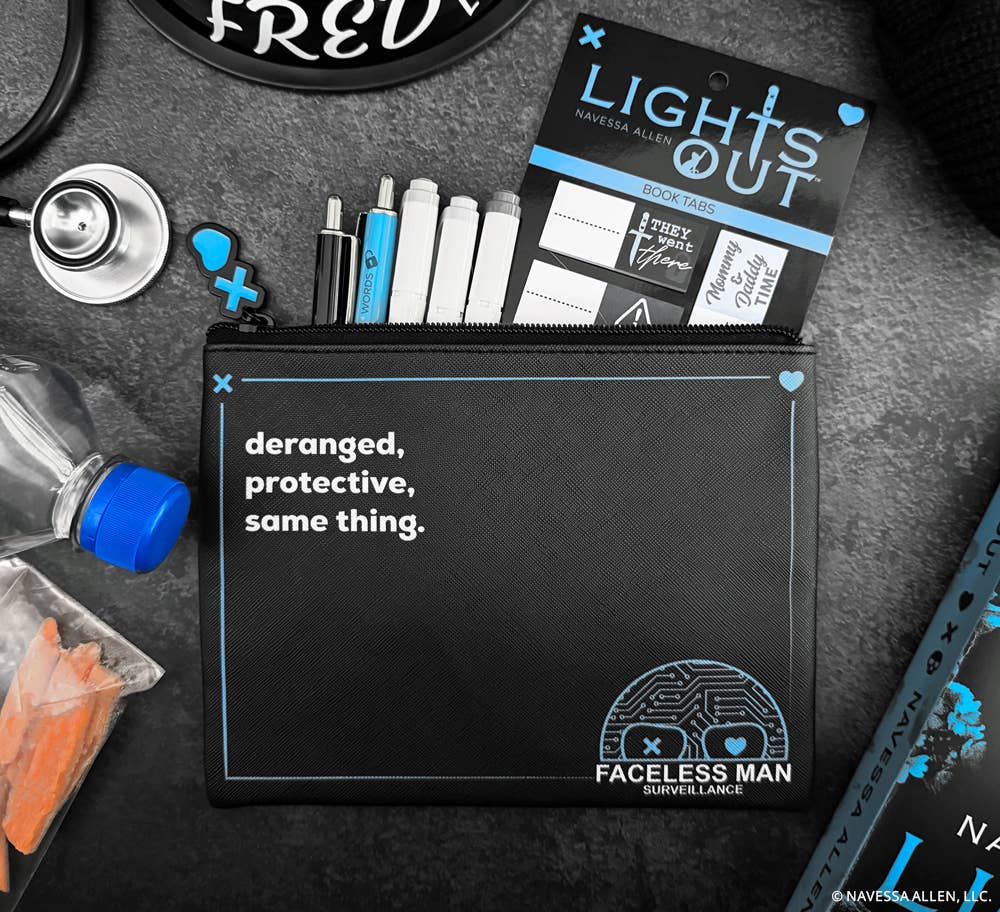 Lights Out: Faceless Man Surveillance Pen & Pencil Pouch