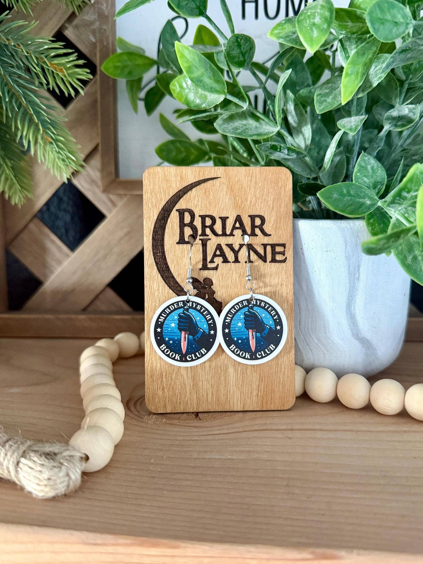 True Crime & Mystery Book Club Earrings #6