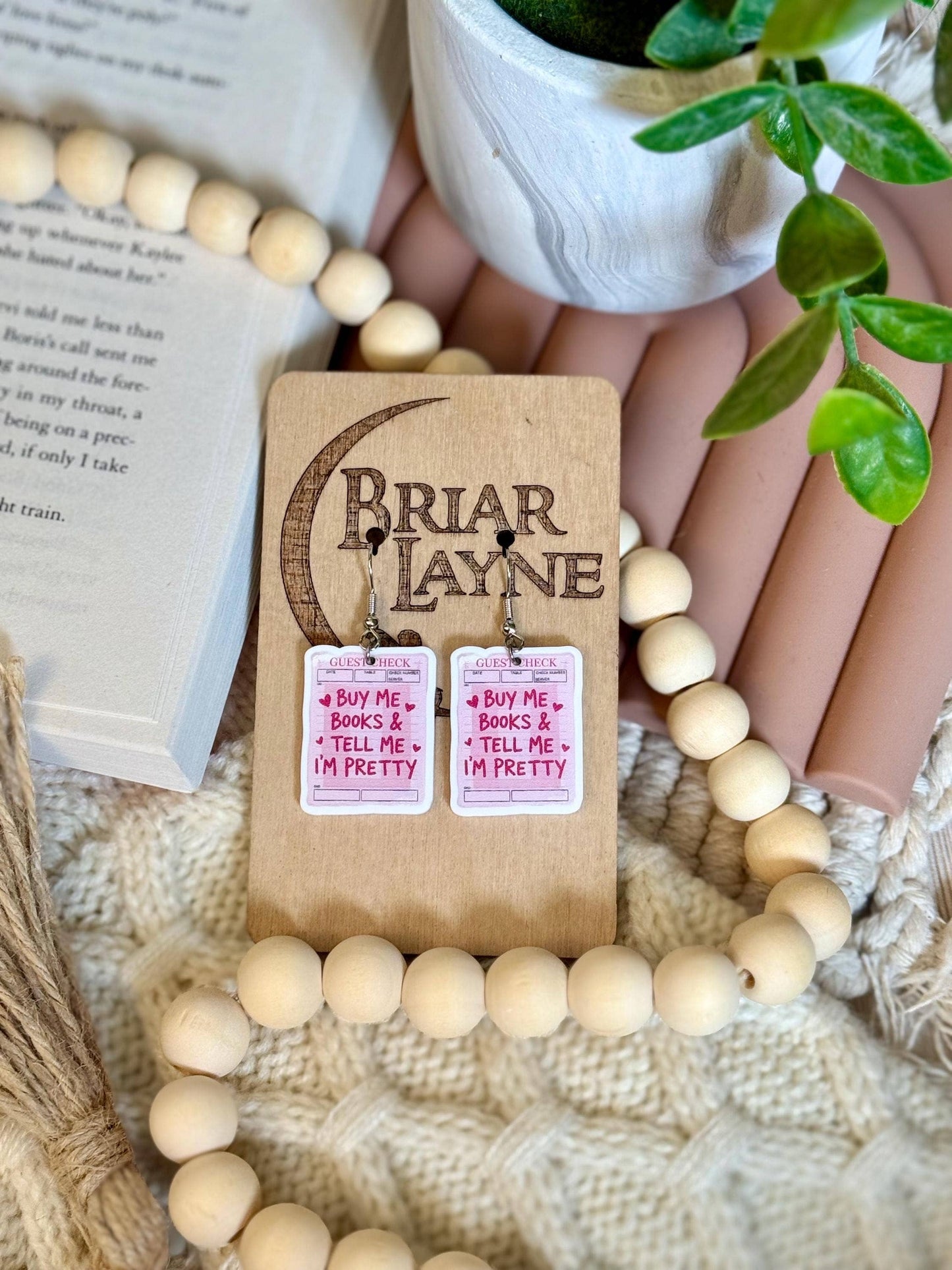Book Lovers Reading Library Earrings