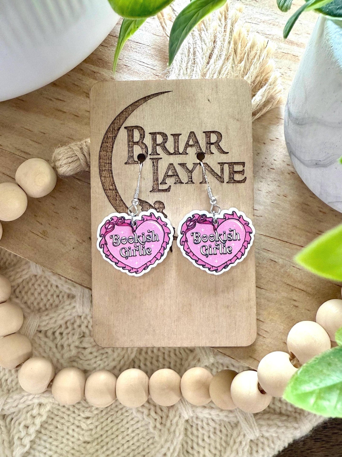 Bookish Girlie Book Club Reading Booktrovert Earrings