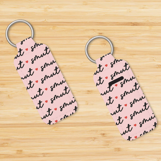Smut Book Lover Lip Balm Holder Keychain