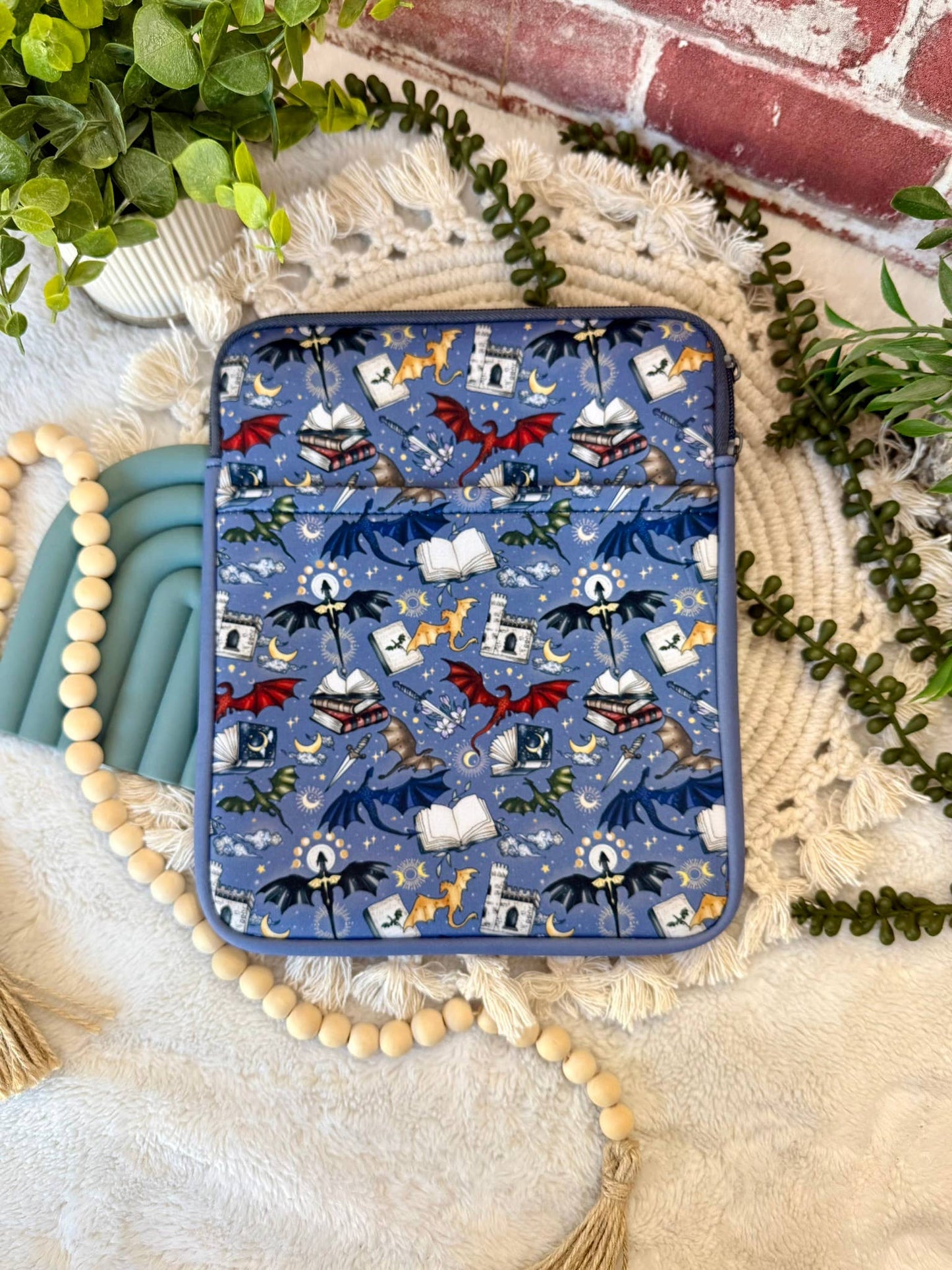 8x10 Dragon Book Sleeve | Book Sleeve | Kindle Storage
