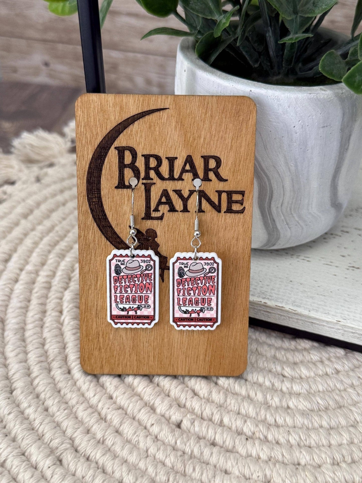 True Crime & Mystery Book Club Earrings #2