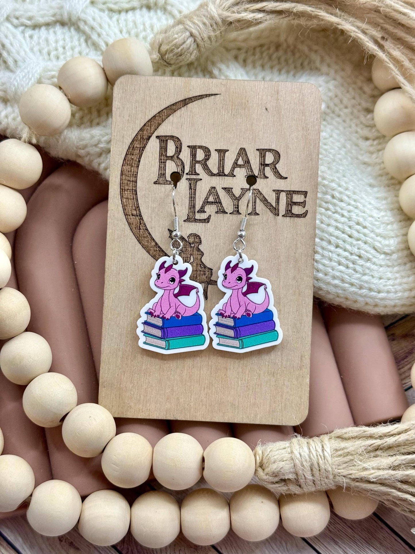 Fairytale & Bookish Dragon Earrings Collection