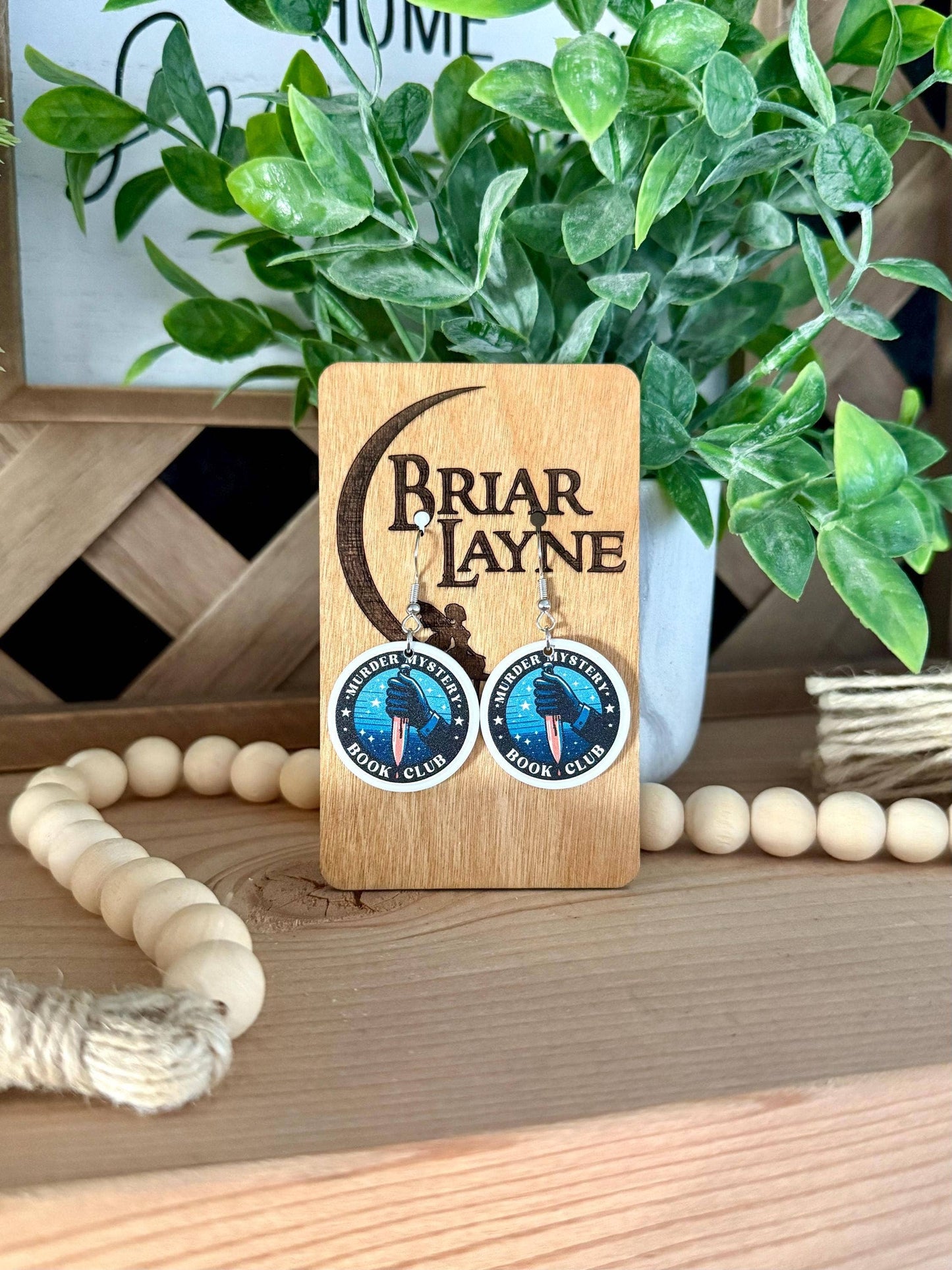 True Crime & Mystery Book Club Earrings #6