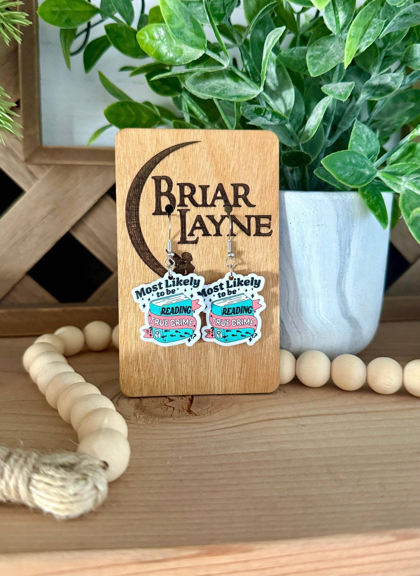 True Crime & Mystery Book Club Earrings #7