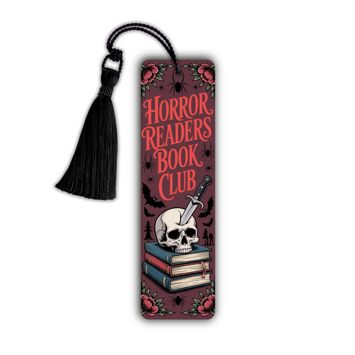 Horror Readers Book Club Aluminum Metal Bookmark