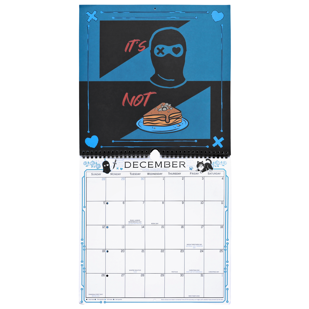 Lights Out 2027 Spiral Wall Calendar