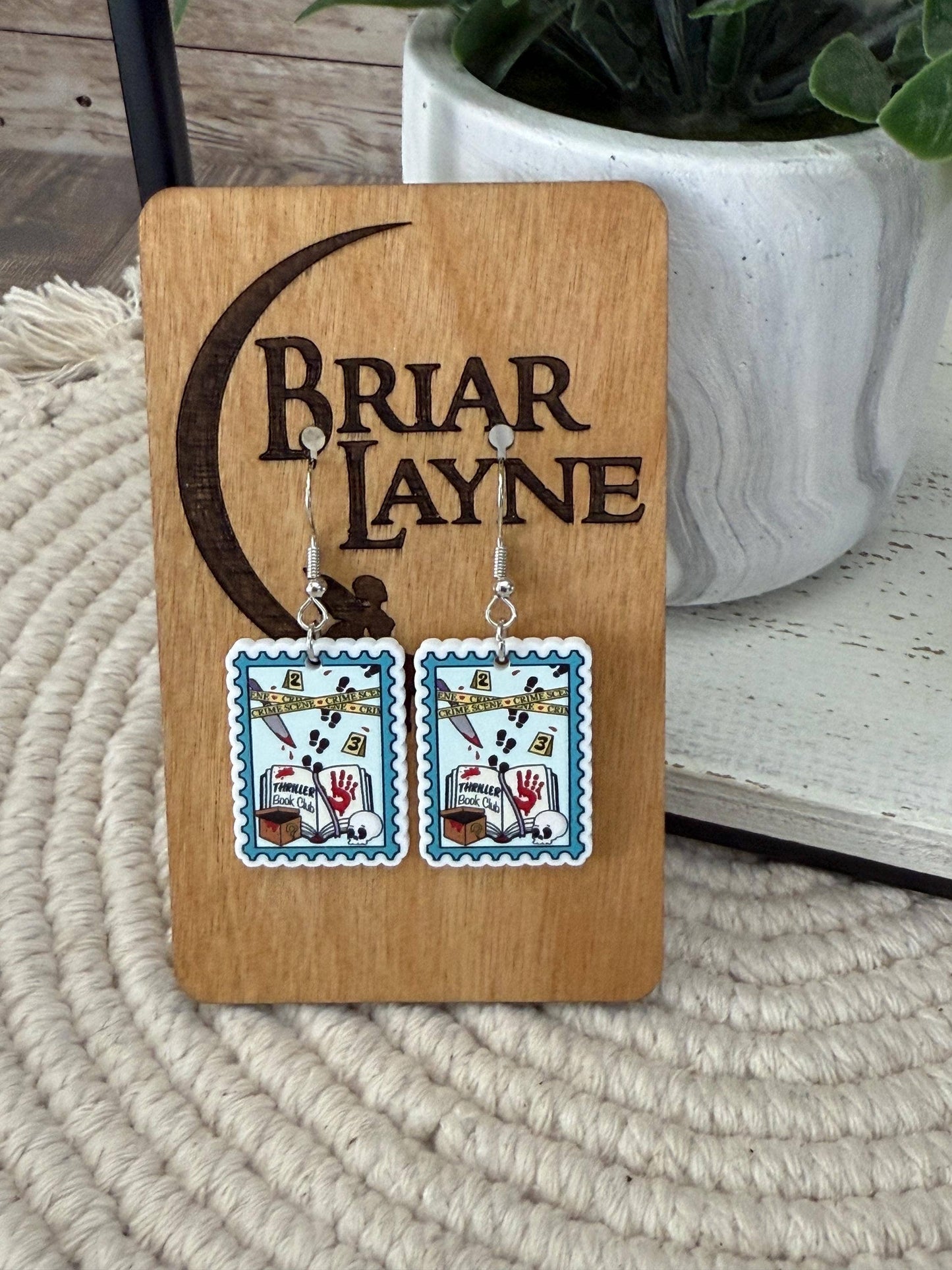 True Crime & Mystery Book Club Earrings