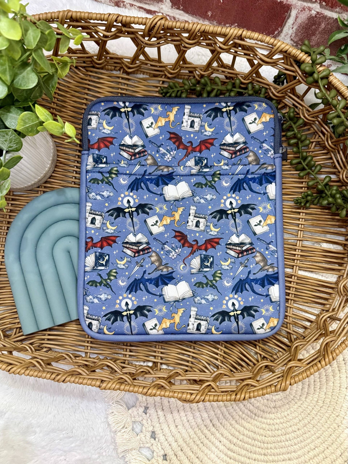 8x10 Dragon Book Sleeve | Book Sleeve | Kindle Storage