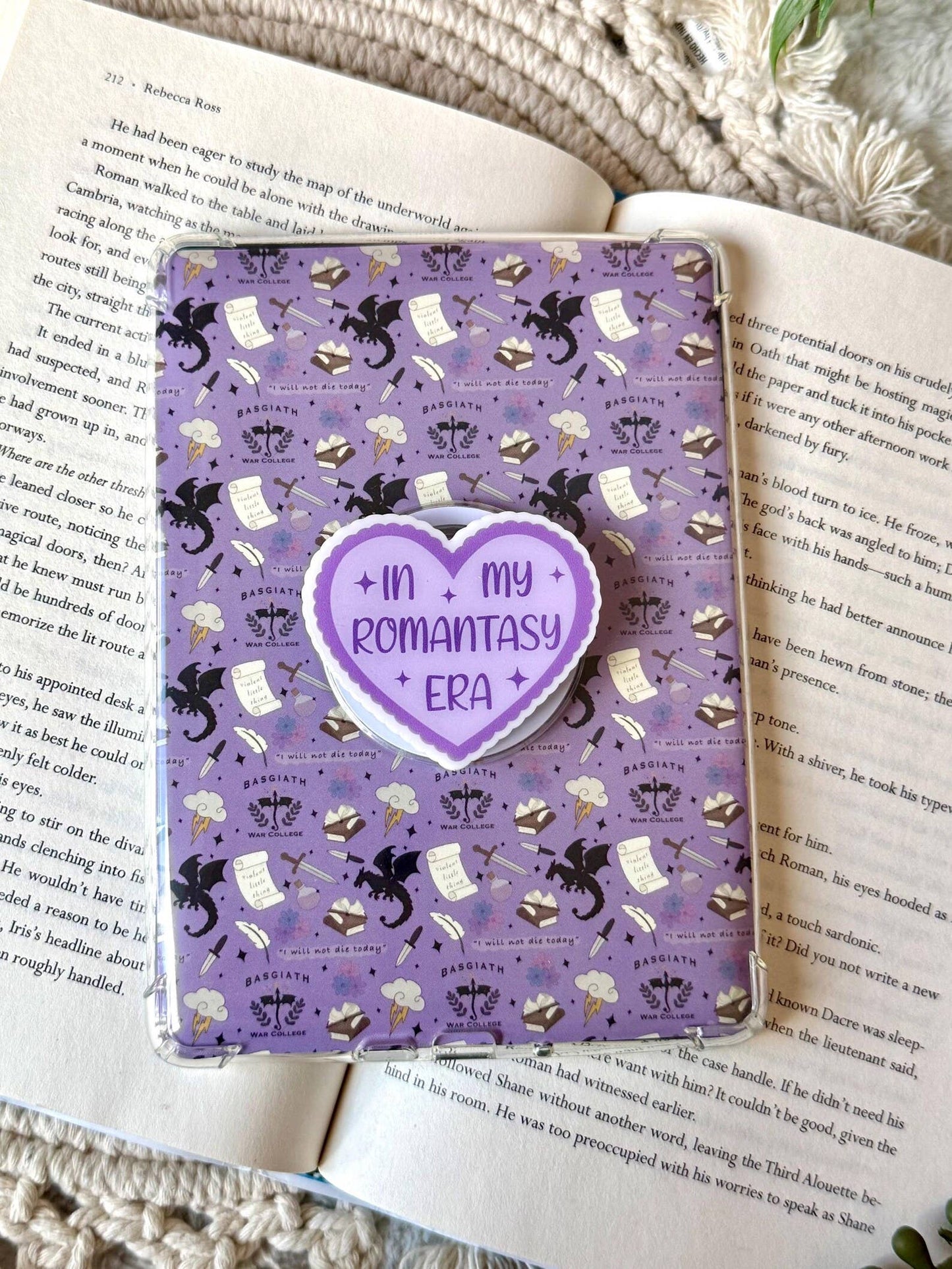 Fantasy Kindle Grip - Fantasy Phone Grip _ Romantasy Grip