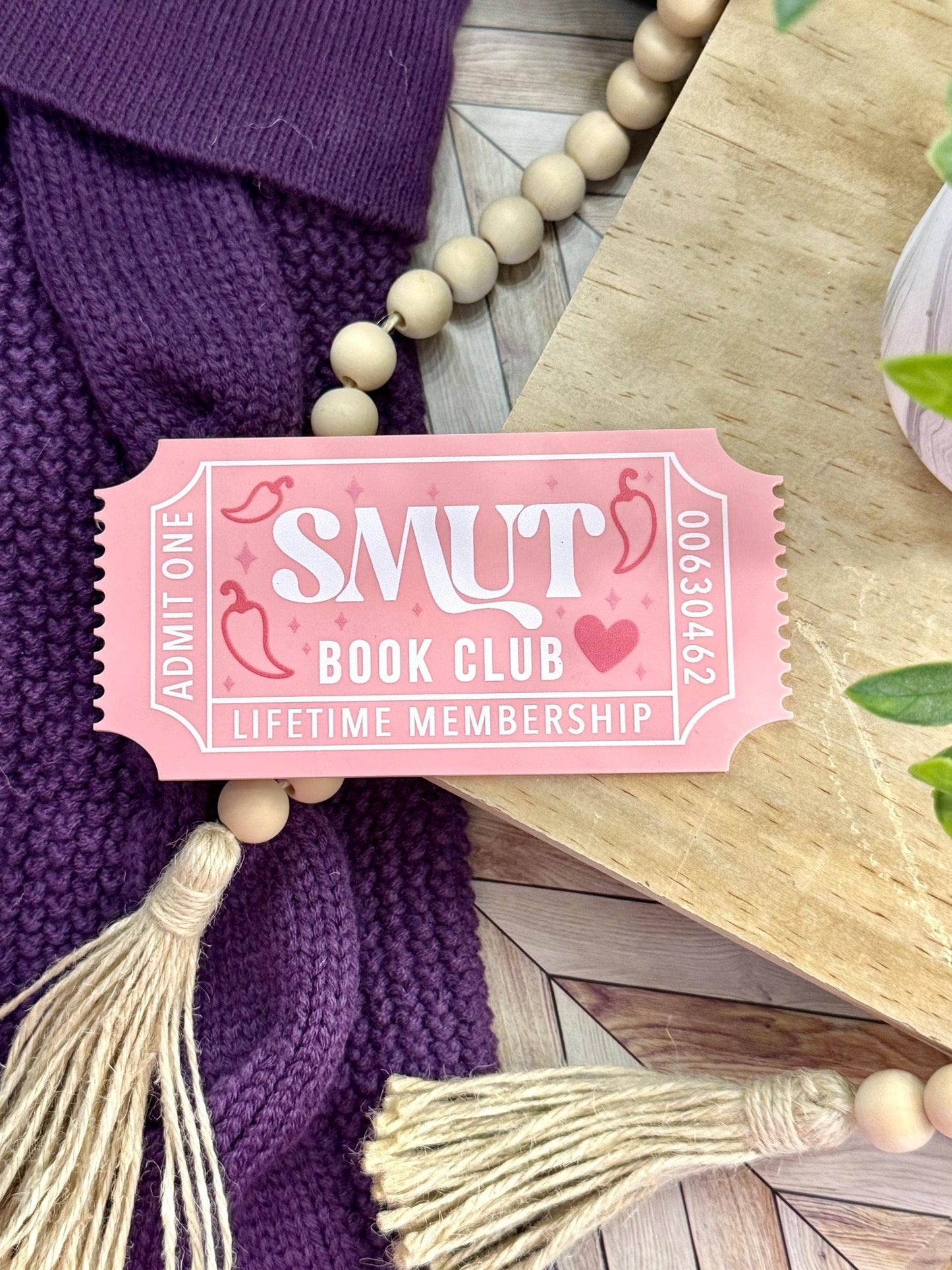 Bookish Shelf Sitter and Decor with Reading Tickets