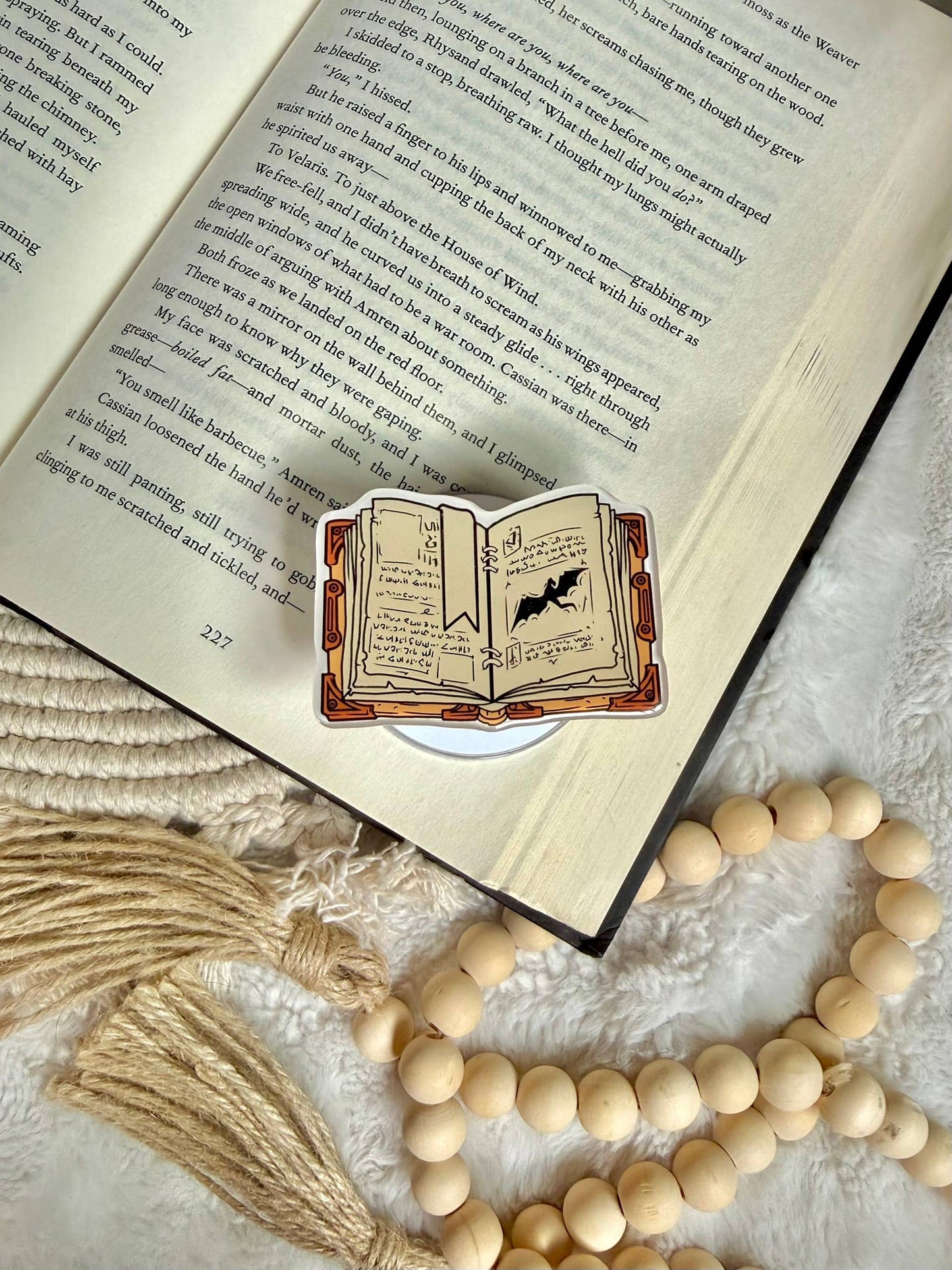 Fantasy Kindle Grip - Fantasy Phone Grip _ Romantasy Grip