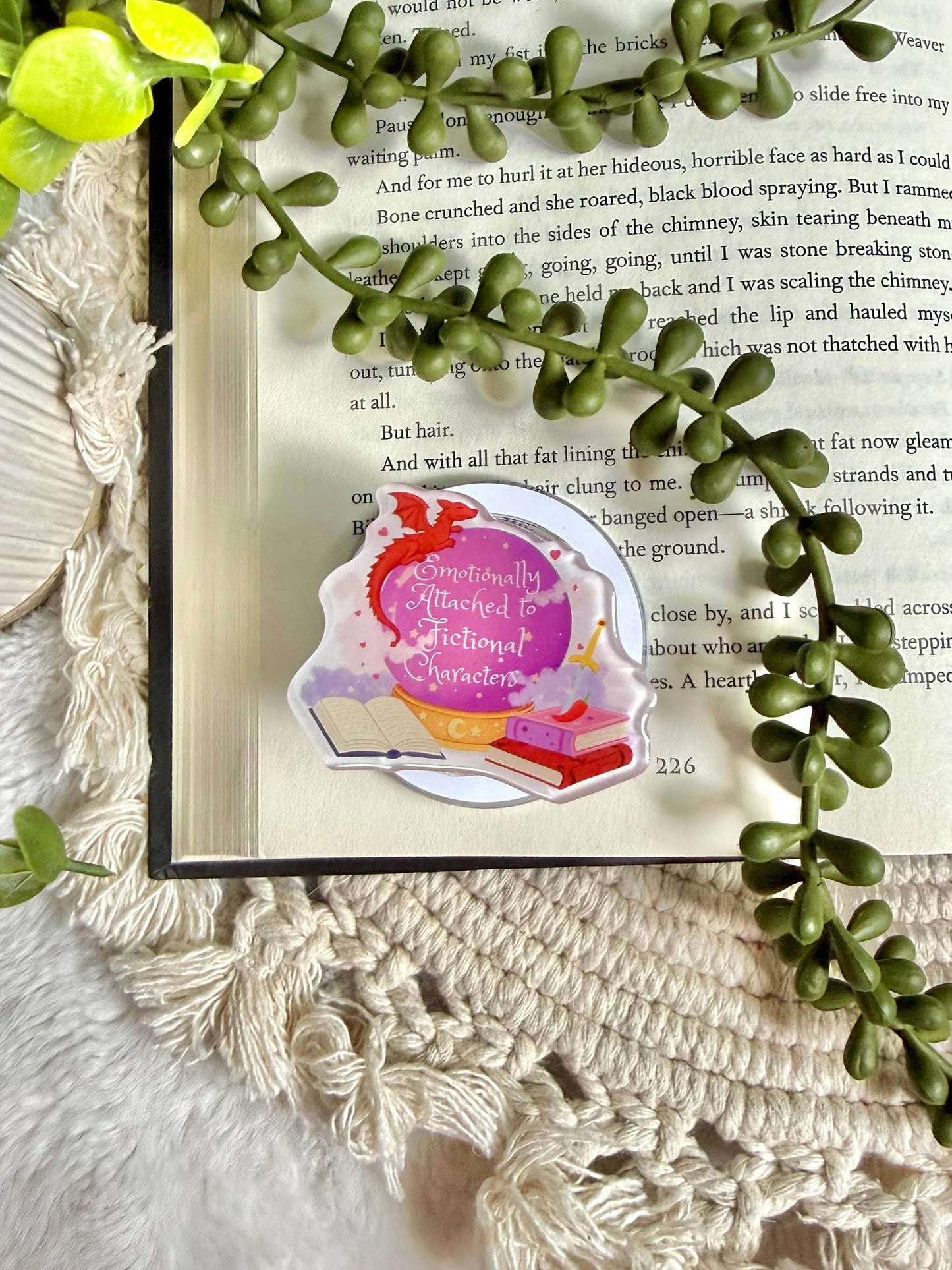 Fantasy Kindle Grip - Fantasy Phone Grip _ Romantasy Grip