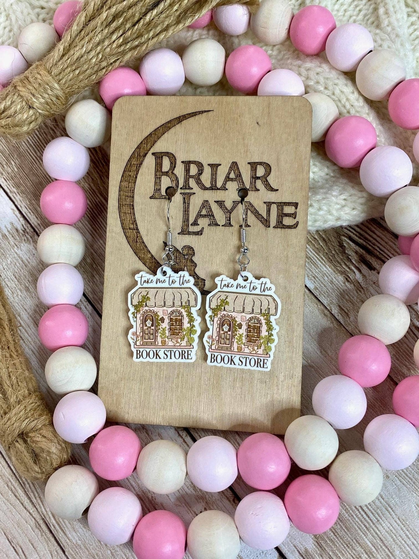 Bookstore Book Lovers Reader Library Earrings #2