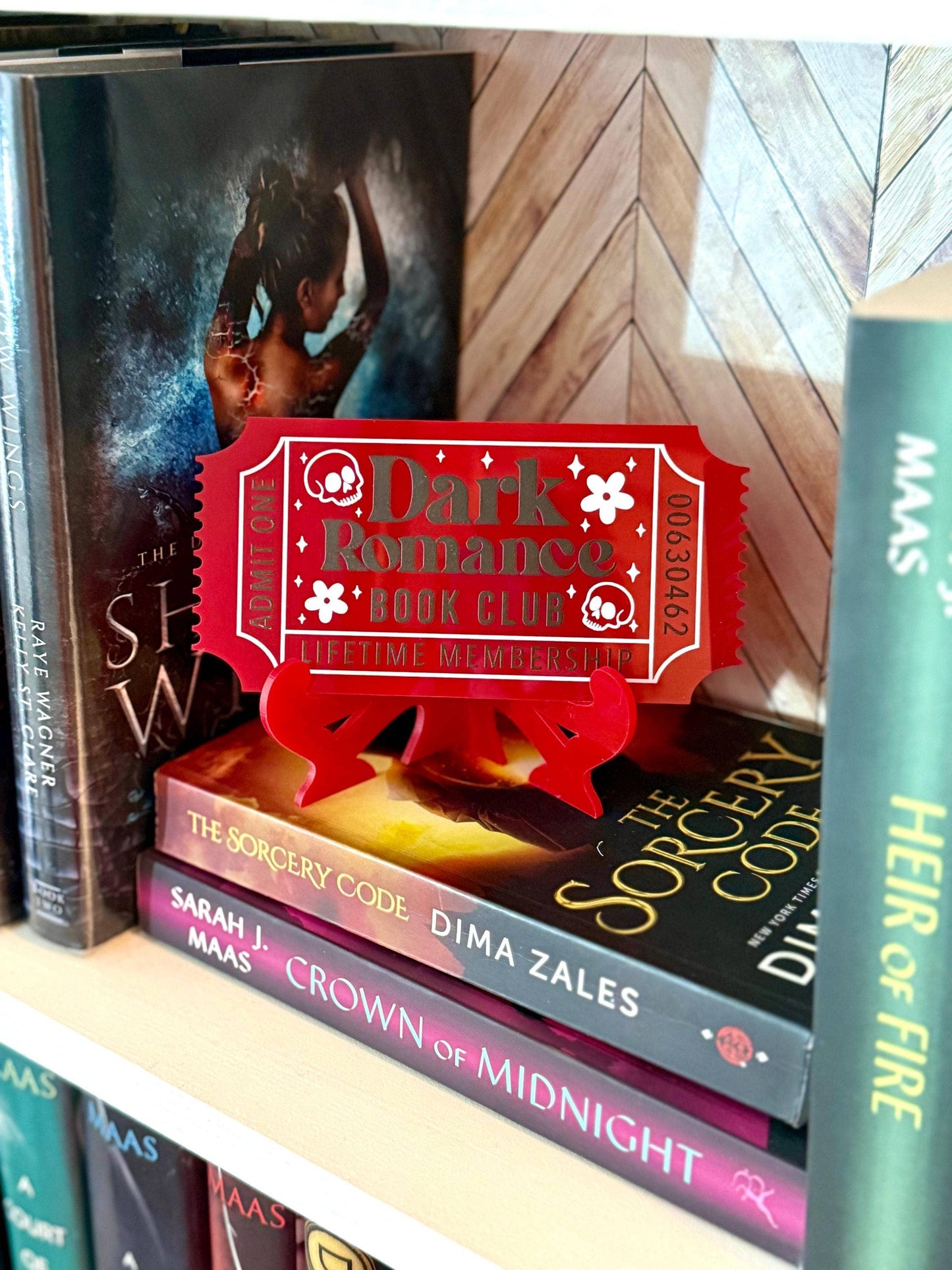 Bookish Shelf Sitter and Decor with Reading Tickets