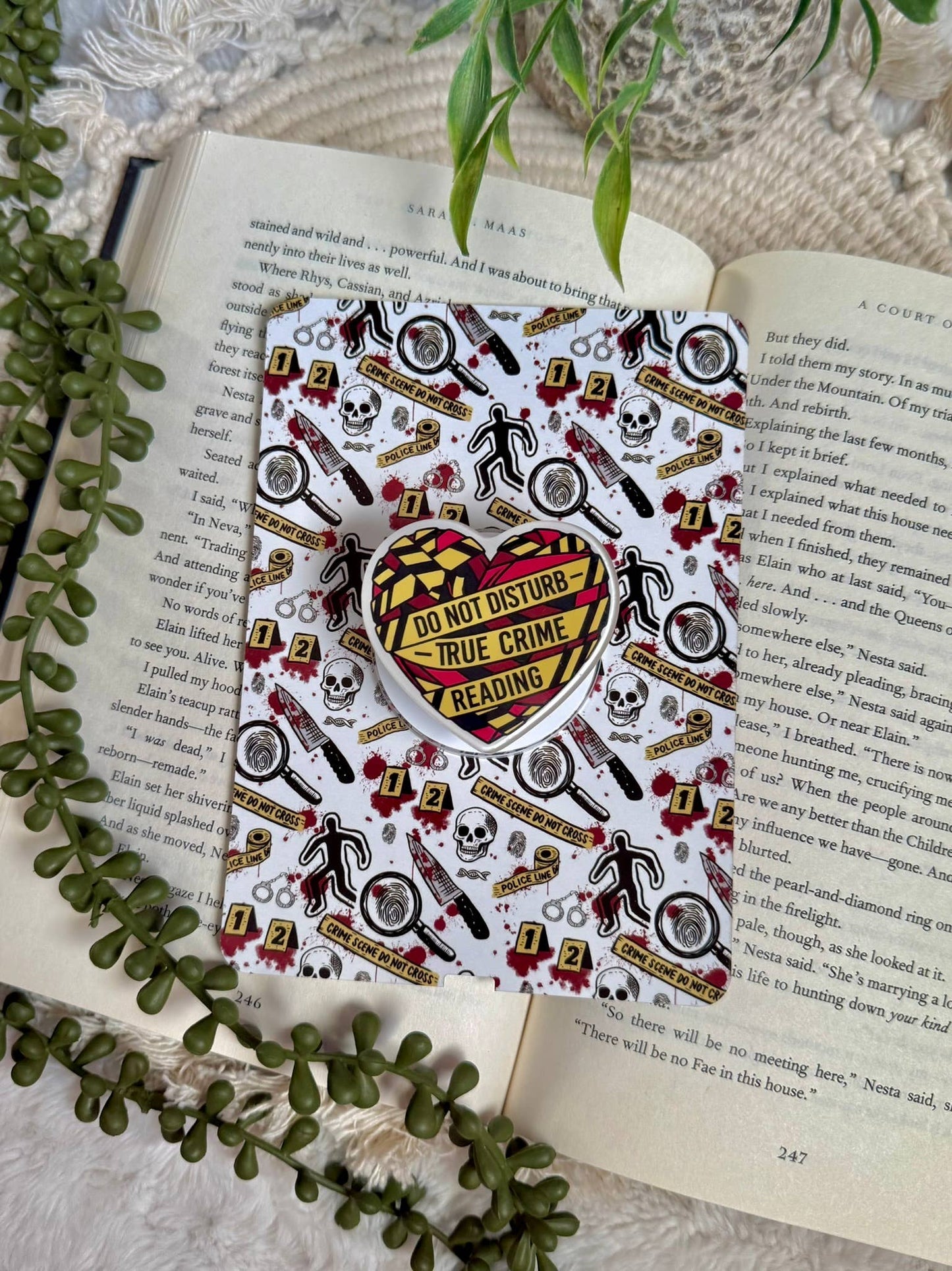 Crime Murder Kindle Grip - Crime Murder Kindle Phone Grip -