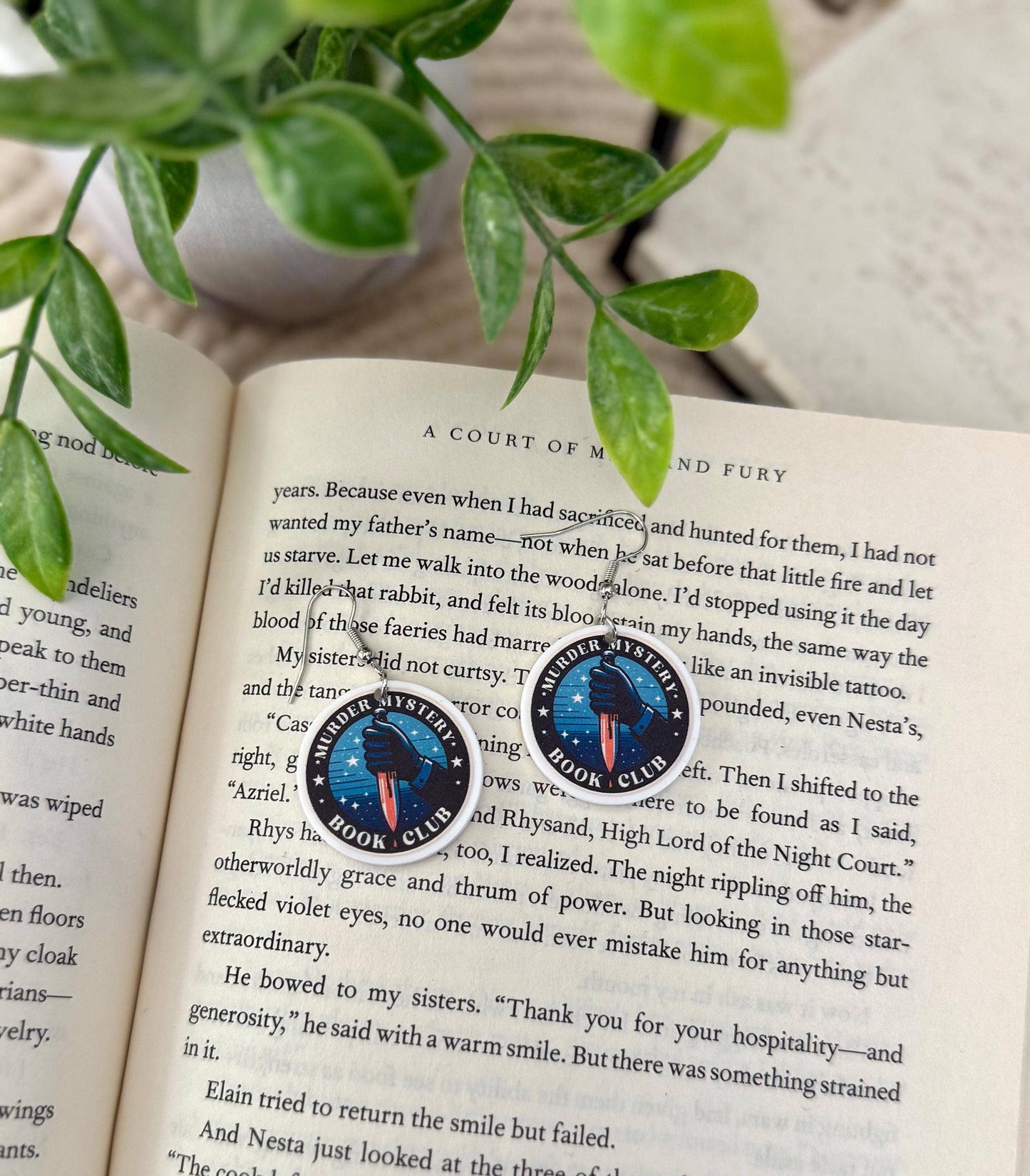 True Crime & Mystery Book Club Earrings #6