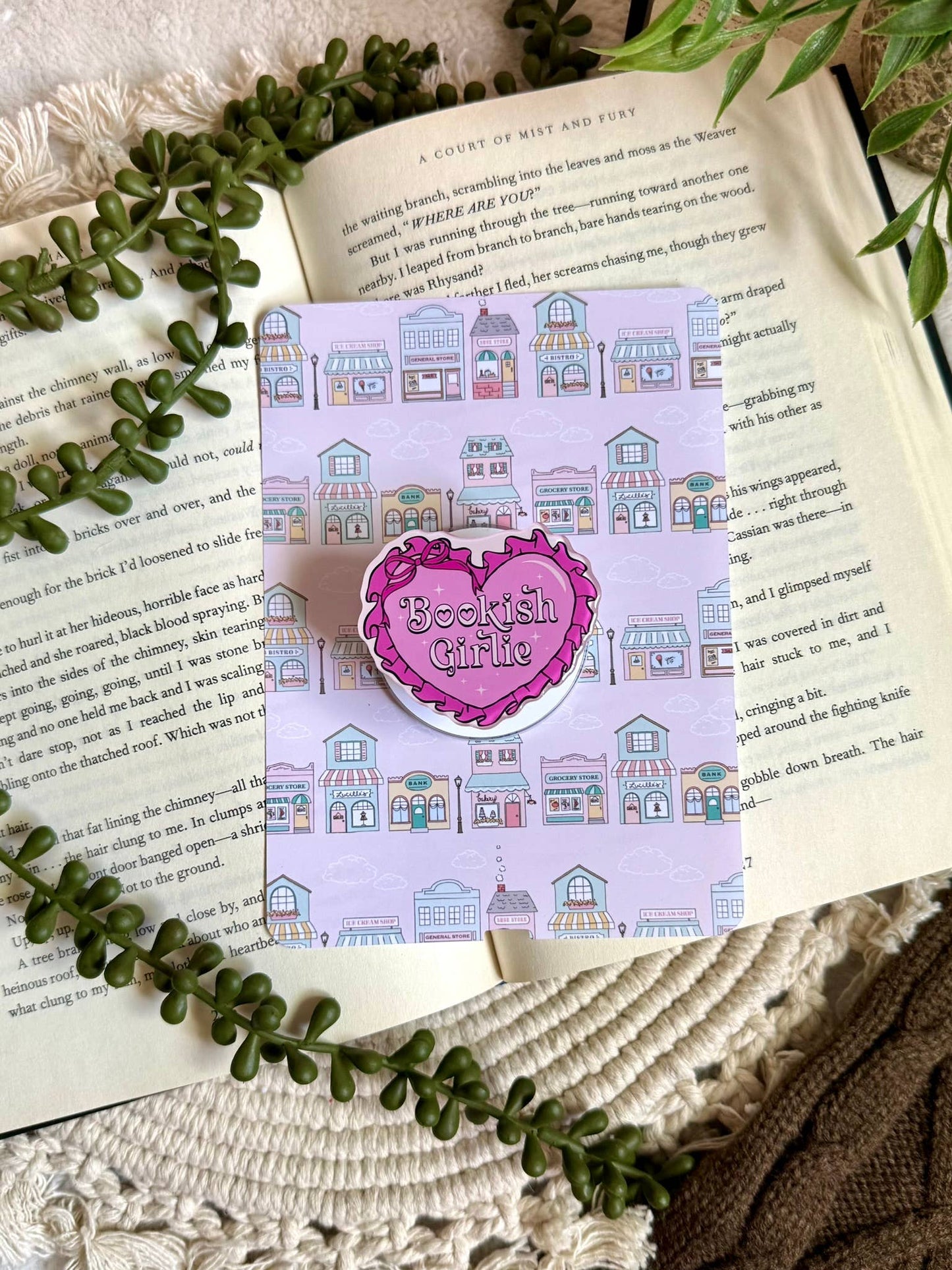 Bookish Reading Kindle Grip - Bookish Kindle Phone Grip -