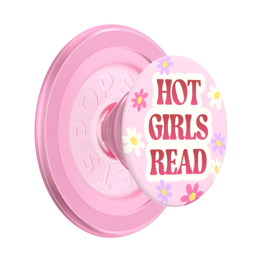 PopSockets MagSafe Phone Grip - Hot Girls Read Pink