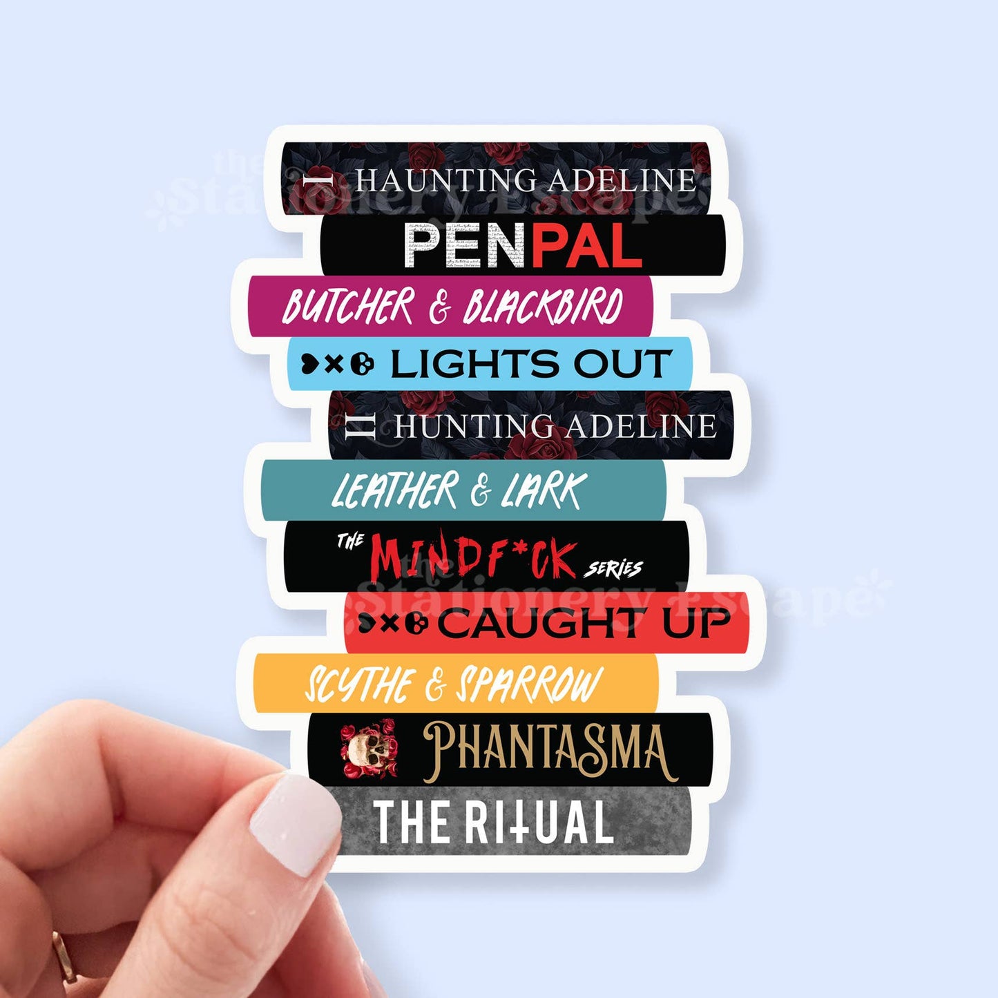 Dark Romance Book Stack Sticker