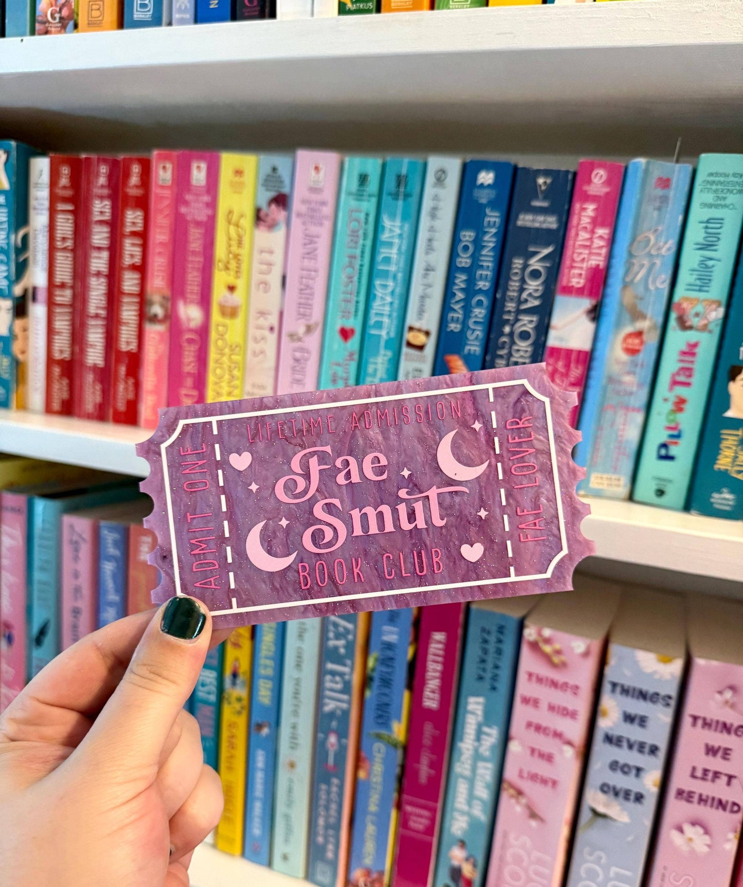 Bookish Shelf Sitter and Decor with Reading Tickets