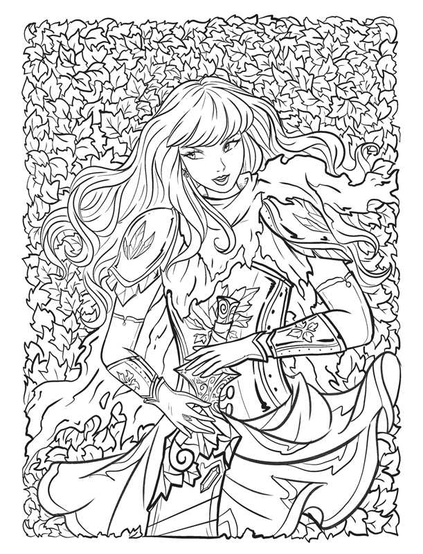 Knights of Tayrealm Coloring Book by