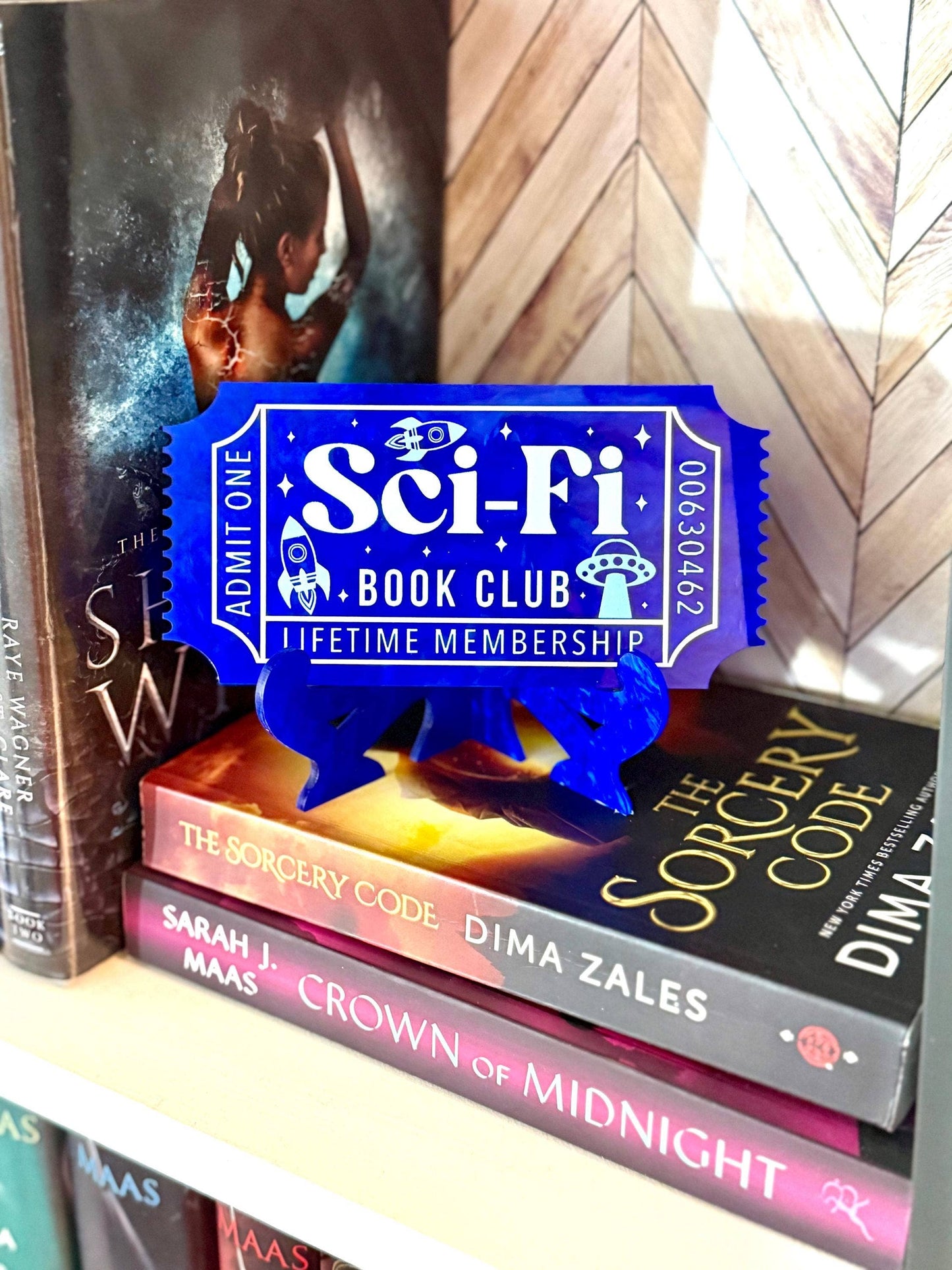Sci Fi Bookish Shelf Sitter and Bookshelf Decor Ticket