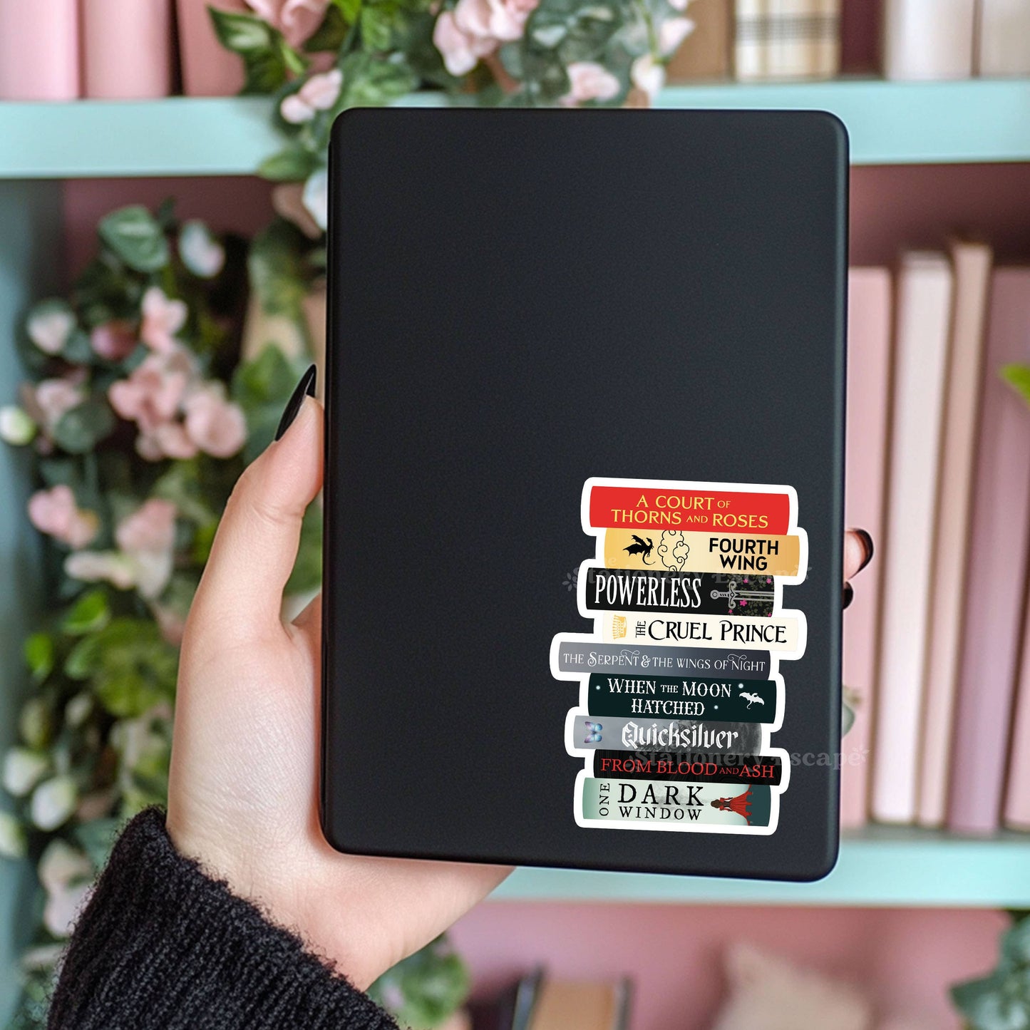 Romantasy Book Stack Sticker